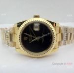 Faux Rolex Datejust President 36 mm Onyx Face Gold Watch